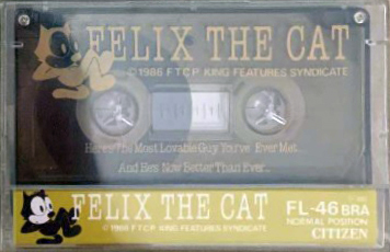 Compact Cassette Citizen Felix The Cat 46 "FL-46BRA" Type I Normal 1986 Japan