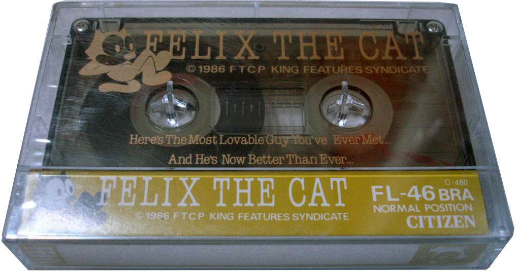 Compact Cassette Citizen Felix The Cat 46 "FL-46BRA" Type I Normal 1986 Japan