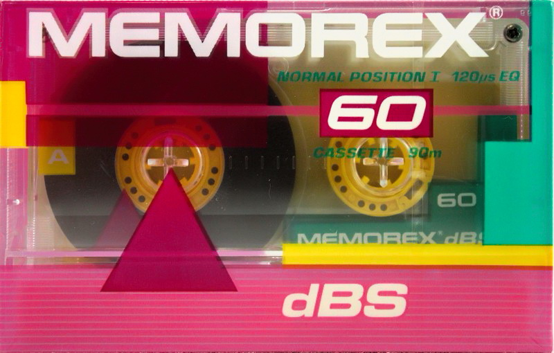 Compact Cassette Memorex dBS 60 Type I Normal 1989 North America