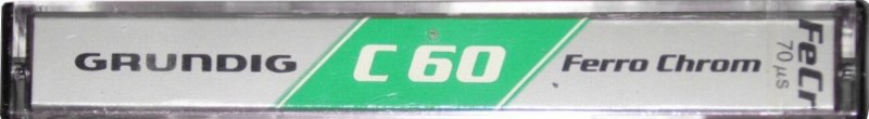Compact Cassette Grundig 60 Type III Ferro Chrome 1981 Europe