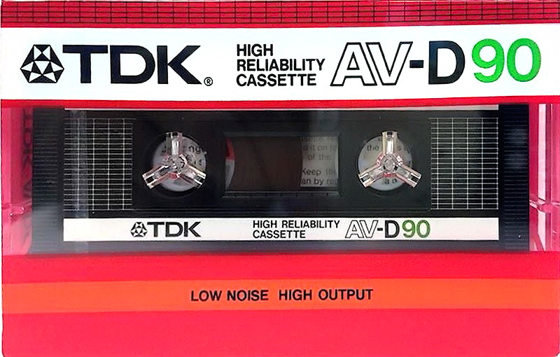 Compact Cassette TDK AV 90 "AV-D90" Type I Normal 1985 USA