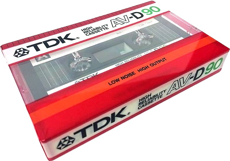 Compact Cassette TDK AV 90 "AV-D90" Type I Normal 1985 USA