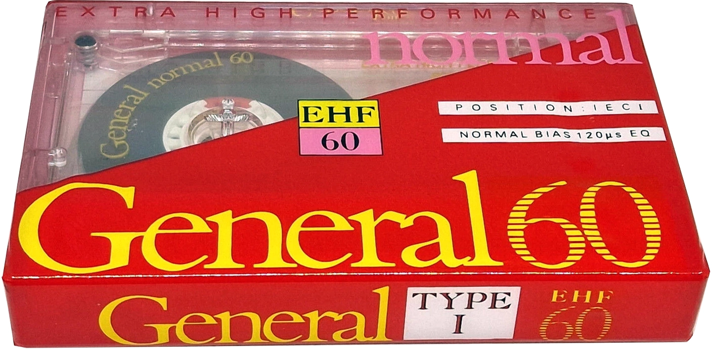 Compact Cassette General EHF 60 Type I Normal 1994 Europe