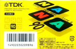 Compact Cassette TDK Na Na 90 "NA2-90" Type II Chrome 2000 Japan