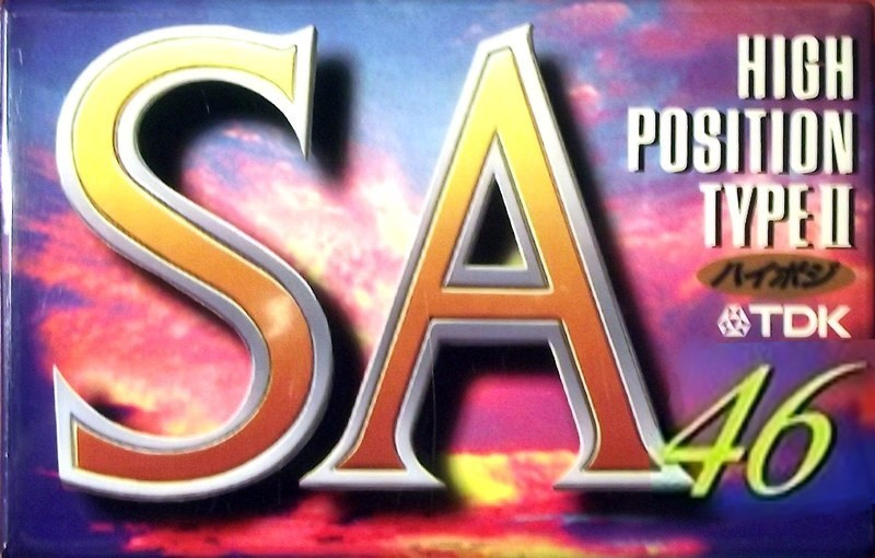 Compact Cassette TDK SA 46 "SA-46F" Type II Chrome 1994 Japan