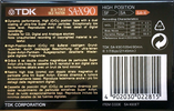 Compact Cassette TDK SA-X 90 "SA-X90ET" Type II Chrome 1992 Europe
