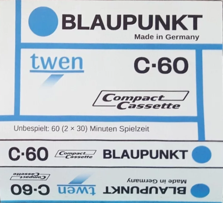 Compact Cassette Blaupunkt 60 "twen" Type I Normal Germany
