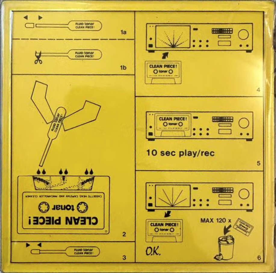 Compact Cassette Tonar Cleaning Cassette Unknown Country