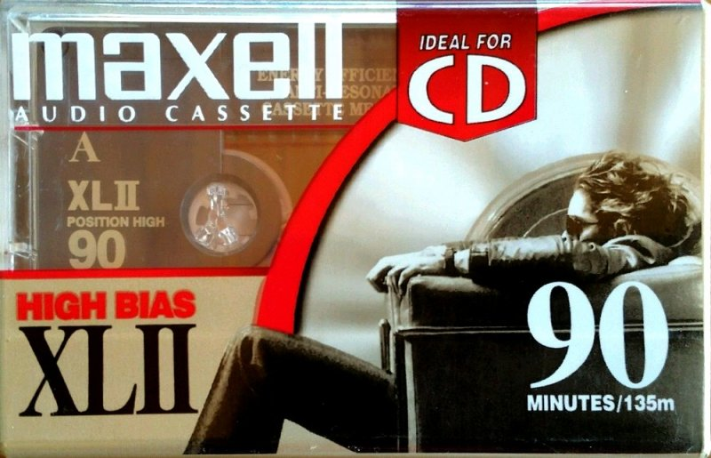 Compact Cassette Maxell XLII 90 Type II Chrome 2000 North America