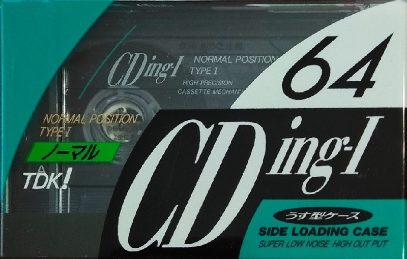 Compact Cassette TDK CDing 1 64 "CDING1-64R" Type I Normal 1992 Japan