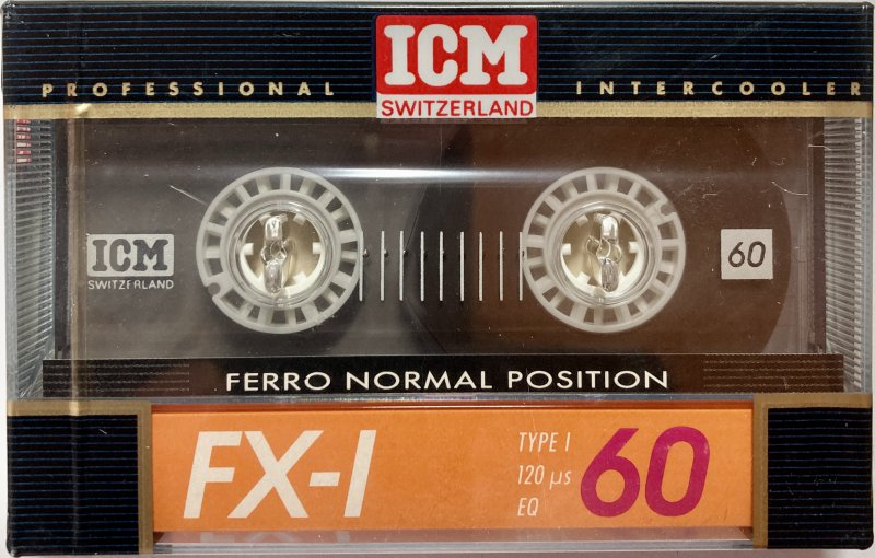 Compact Cassette ICM FX-I 60 Type I Normal 1990 Europe
