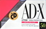 Compact Cassette TDK AD-X 50 "AD-X50M" Type I Normal 1990 Japan