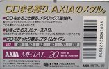 Compact Cassette AXIA Metal 20 Type IV Metal 1990 Japan
