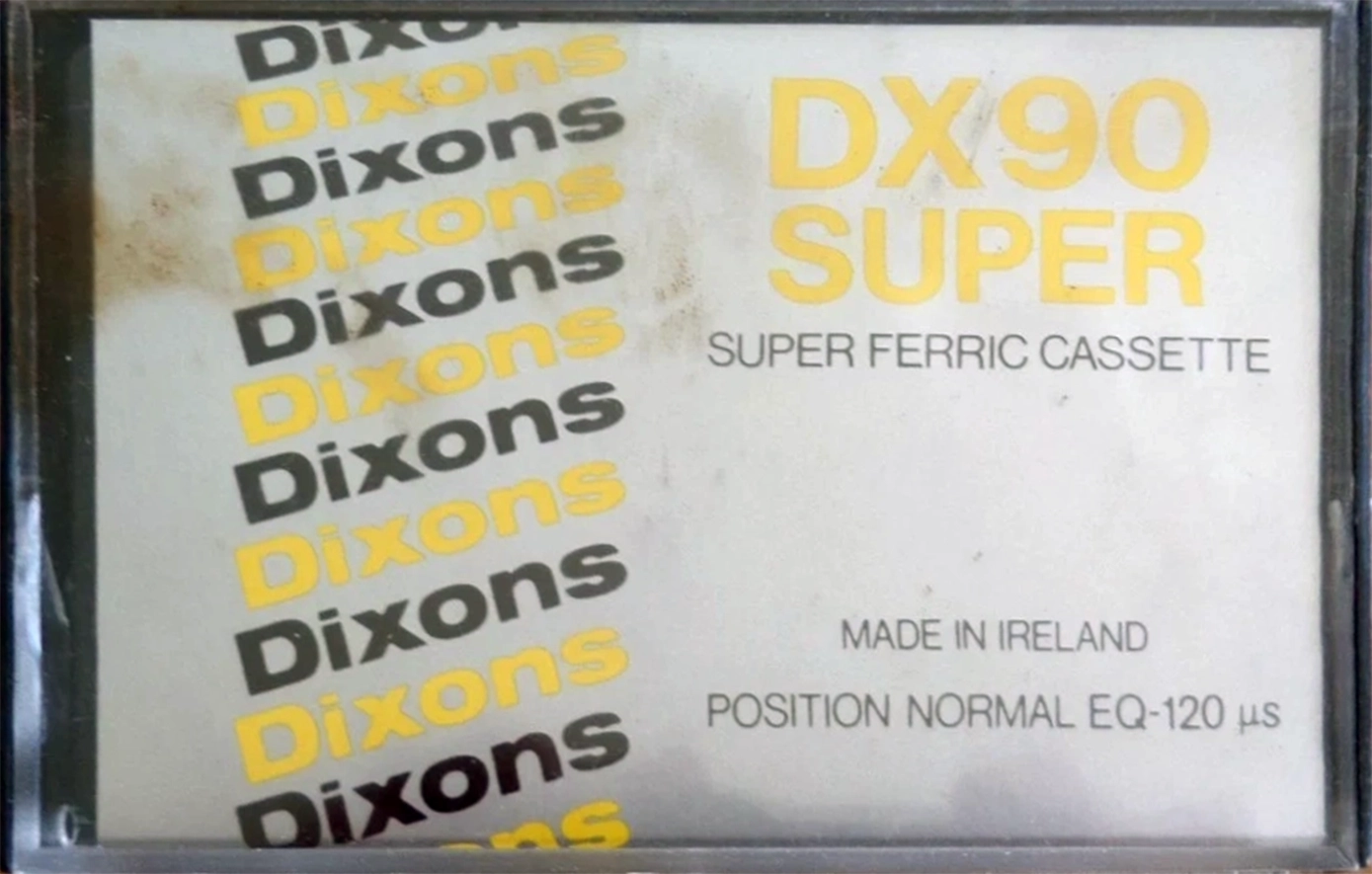 Compact Cassette Dixons DX Super 90 Type I Normal 1982 UK