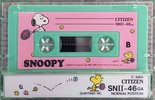 Compact Cassette Citizen Snoopy SN II 46 "SNII-46GA" Type I Normal 1985 Japan