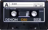 Compact Cassette Denon DX5 60 Type III Ferro Chrome 1978 Japan