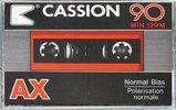 Compact Cassette Cassion AX 90 Type I Normal 1987 Canada