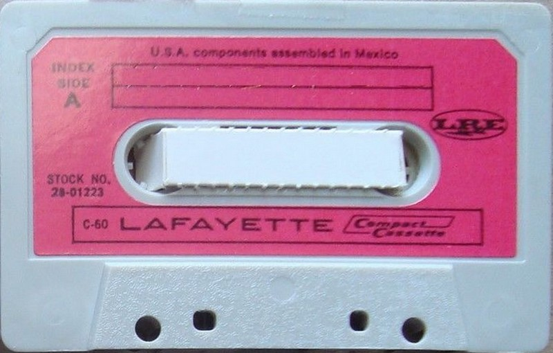 Compact Cassette Lafayette/LRE 60 Type I Normal Mexico