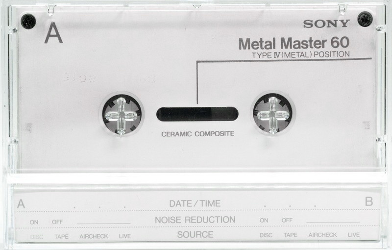 Compact Cassette Sony Metal Master 60 Type IV Metal 1988 Japan