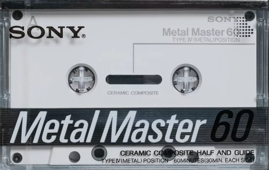 Compact Cassette Sony Metal Master 60 Type IV Metal 1988 Japan