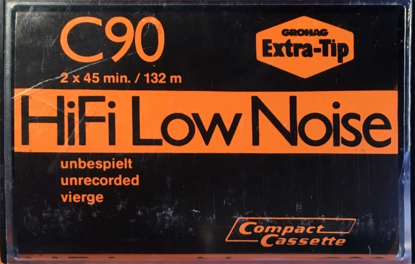 Compact Cassette Grohag 90 "Extra-Tip" Type I Normal 1978 Europe