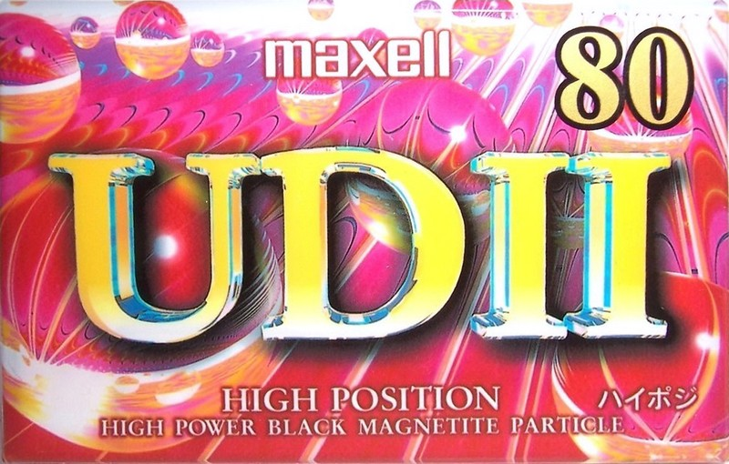 Compact Cassette Maxell UDII / UD2 80 "UD2-80J" Type II Chrome 1995 Japan