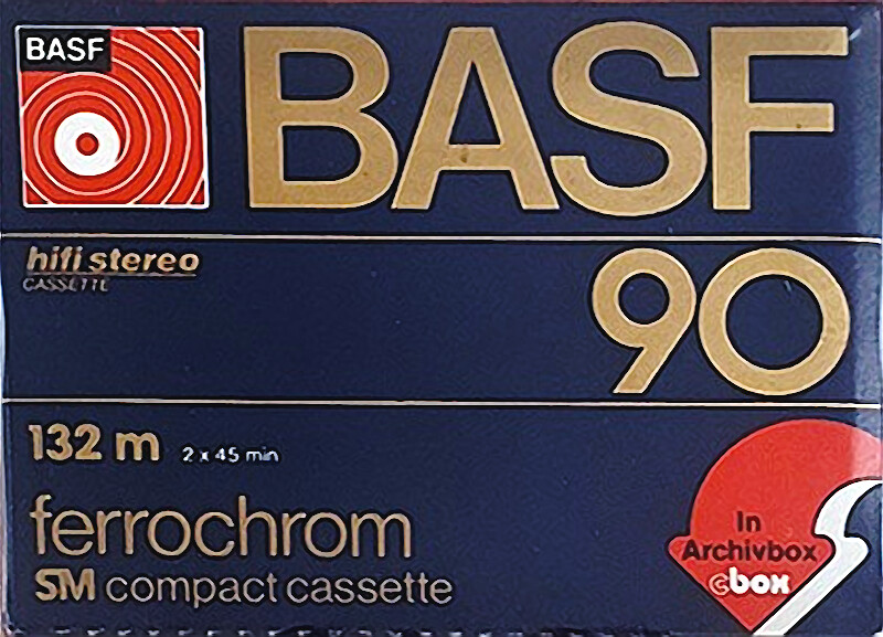 Compact Cassette BASF Ferrochrom 90 Type II Chrome 1978 Europe
