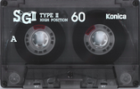 Compact Cassette Konica SG 60 Type II Chrome 1993 Europe