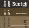 Compact Cassette Scotch High Energy 90 Type I Normal 1976 Europe