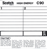 Compact Cassette Scotch High Energy 90 Type I Normal 1976 Europe