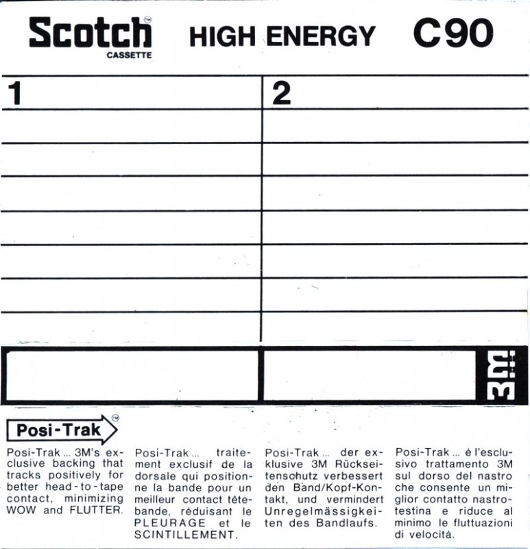 Compact Cassette: 3M Scotch - High Energy 90