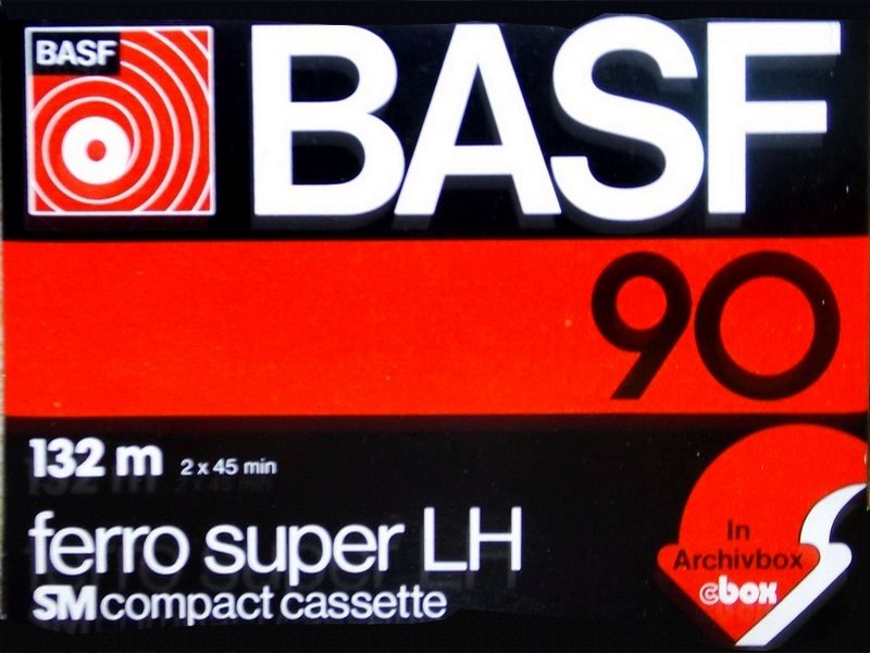 Compact Cassette BASF Ferro Super LH 90 Type I Normal 1977 Europe