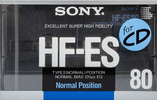 Compact Cassette Sony HF-ES 80 Type I Normal 1988 Japan