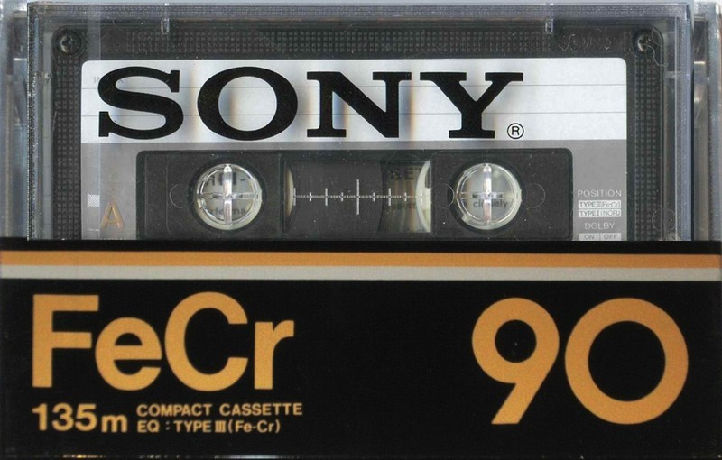 Compact Cassette Sony FeCr 90 Type III Ferro Chrome 1978 Germany