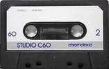 Compact Cassette Studio Technik 60 Type II Chrome Europe
