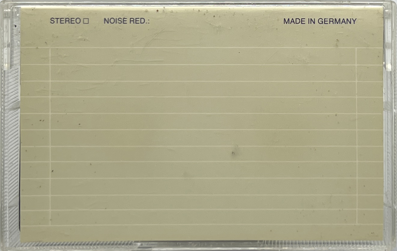 Compact Cassette Studio Technik 60 Type II Chrome Europe