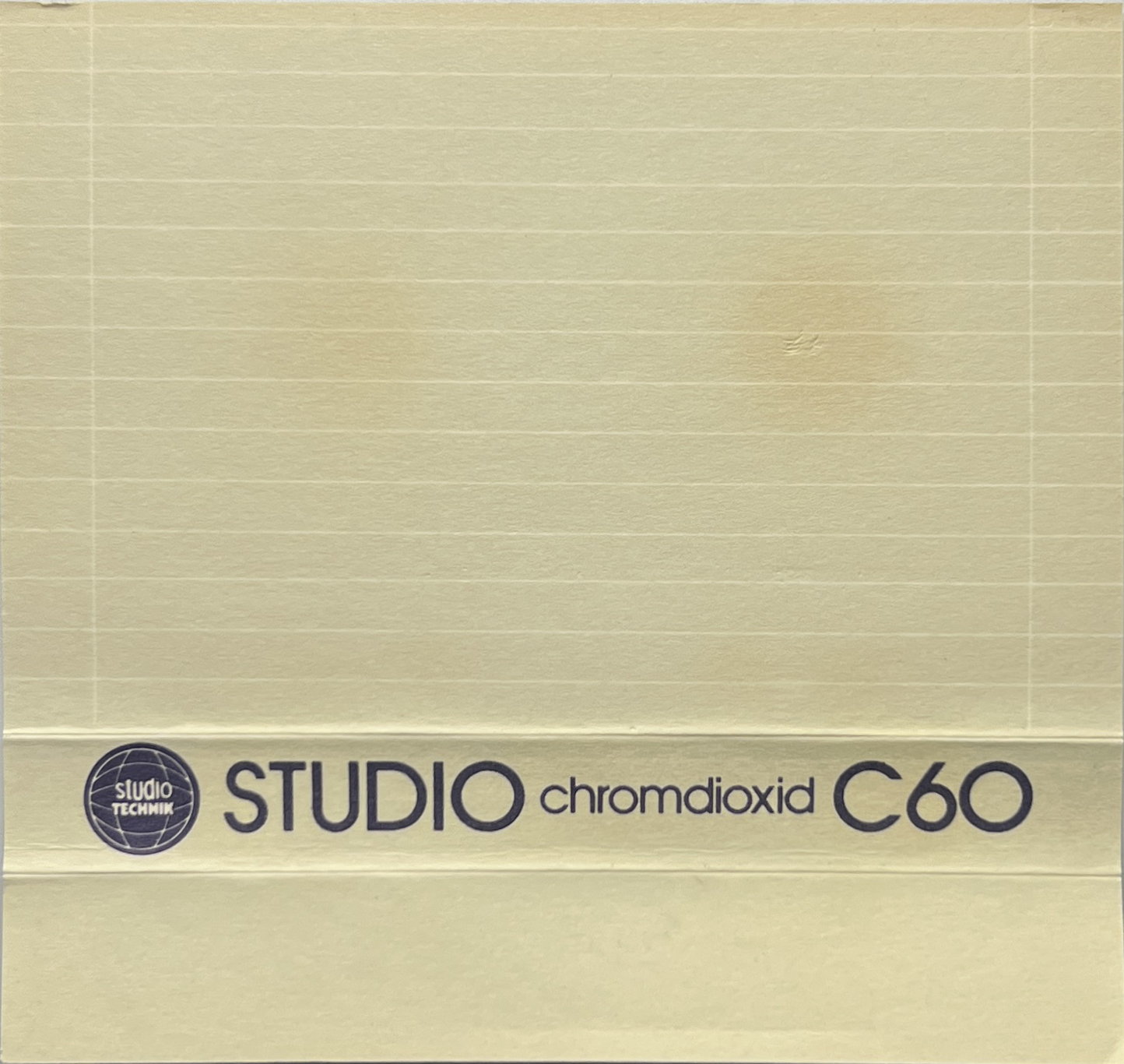 Compact Cassette Studio Technik 60 Type II Chrome Europe