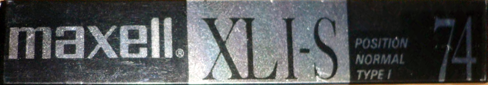 Compact Cassette Maxell XLI-S 74 Type I Normal 1990 Japan