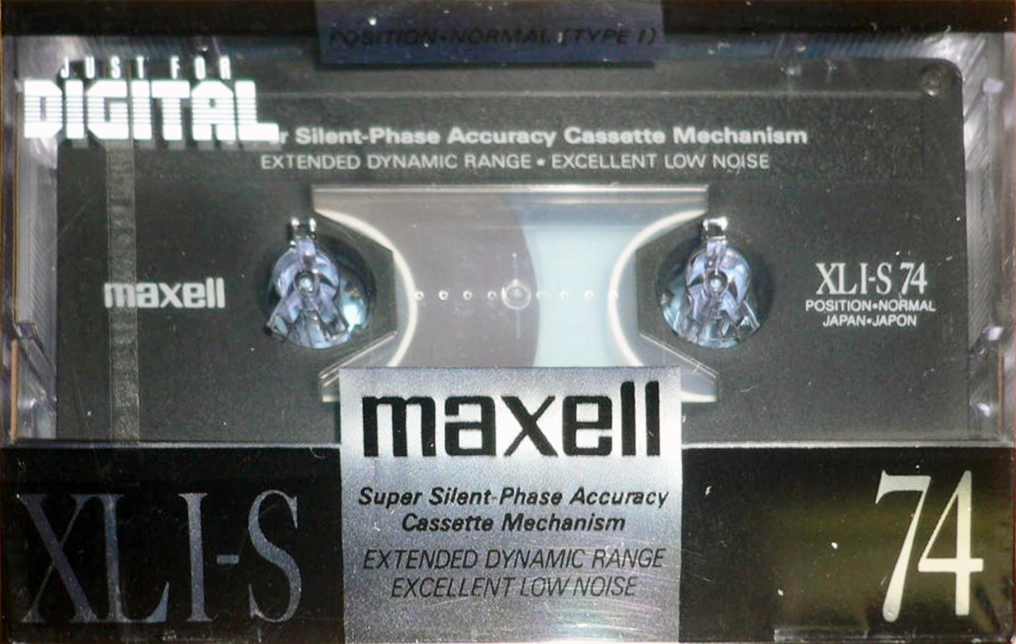 Compact Cassette Maxell XLI-S 74 Type I Normal 1990 Japan