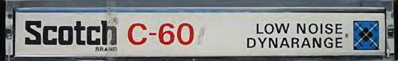 Compact Cassette Scotch Dynarange 60 Type I Normal 1973 Japan