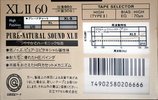 Compact Cassette Maxell XLII 60 Type II Chrome 1988 Japan