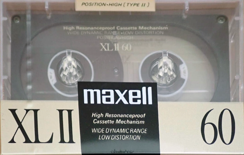 Compact Cassette Maxell XLII 60 Type II Chrome 1988 Japan