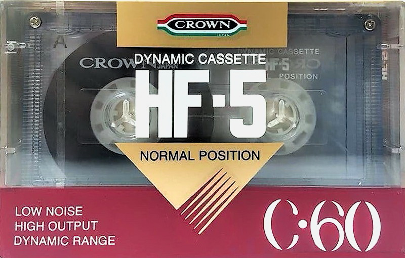 Compact Cassette Crown / Crown Radio Corporation HF-5 60 Type I Normal Europe