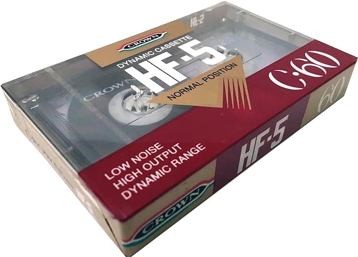 Compact Cassette Crown / Crown Radio Corporation HF-5 60 Type I Normal Europe