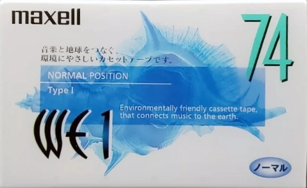 Compact Cassette Maxell WE 74 "WE1-74" Type I Normal 1999 Japan