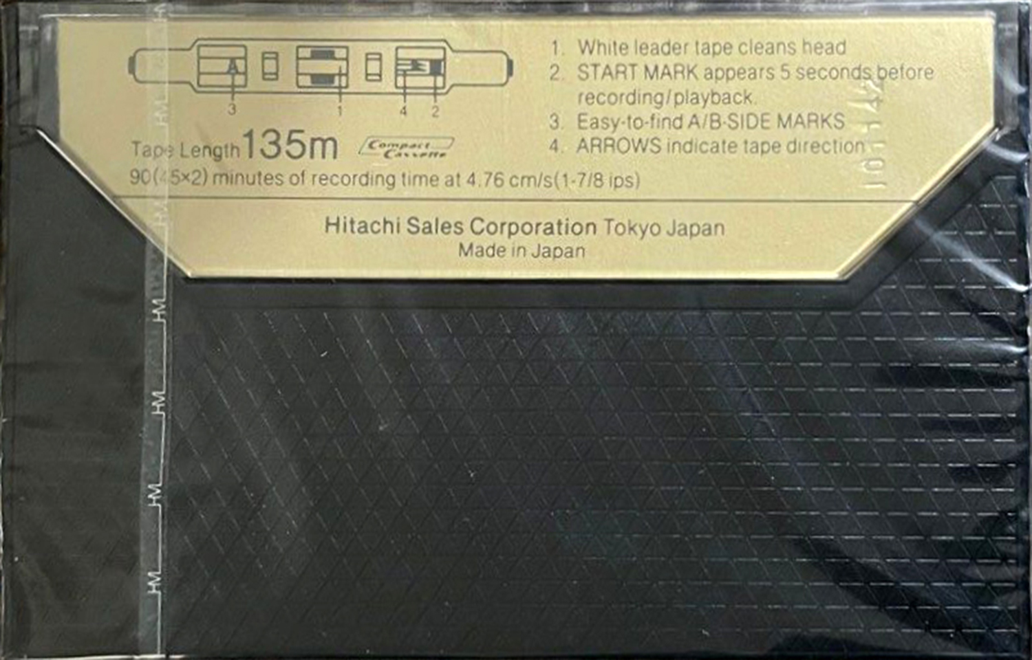 Compact Cassette Hitachi SX 90 Type II Chrome 1981 Europe
