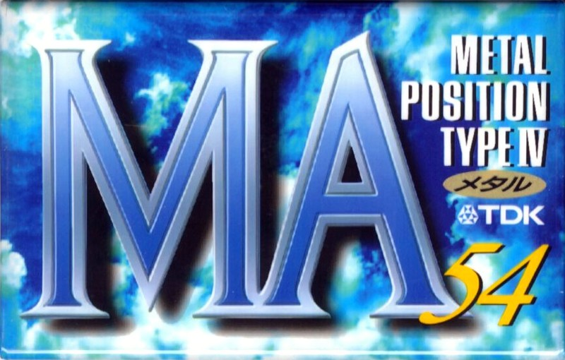 Compact Cassette TDK MA 54 "MA-54F" Type IV Metal 1994 Japan