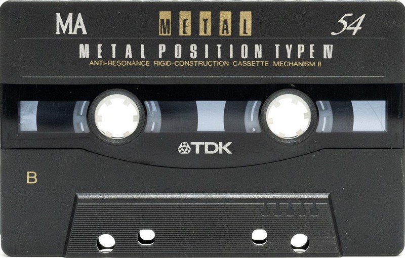 Compact Cassette TDK MA 54 "MA-54F" Type IV Metal 1994 Japan