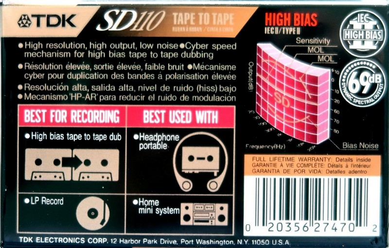 Compact Cassette: TDK  - SD 110