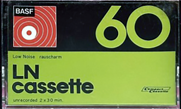 Compact Cassette BASF LN 60 Type I Normal 1975 Japan